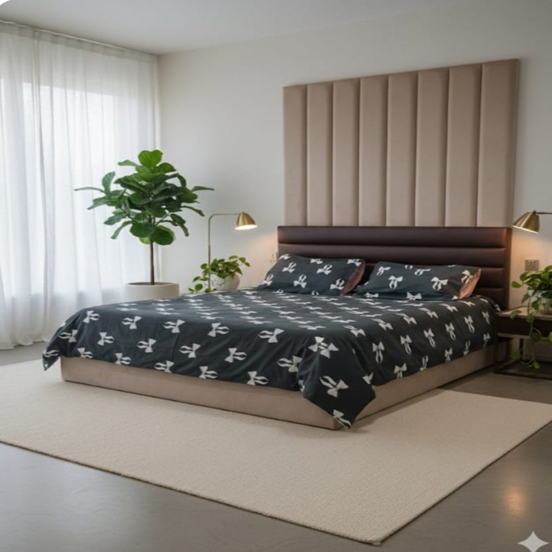 King Size Bedsheet | Modern Print | Lightweight & Durable