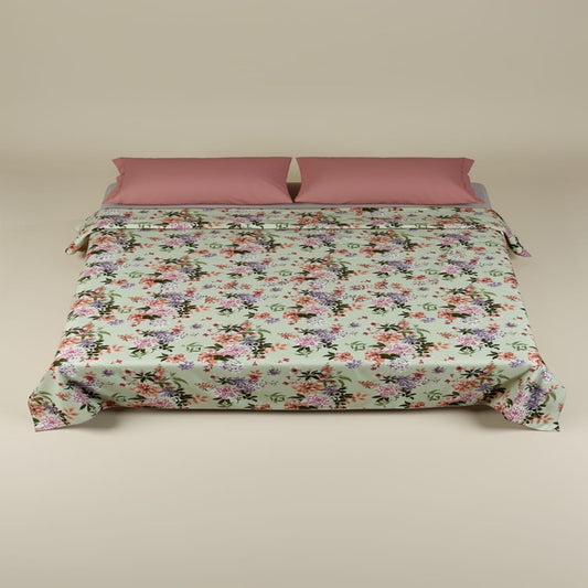 Simple Cotton Floral Bedsheet Set – Fresh, Colorful & Comfortable