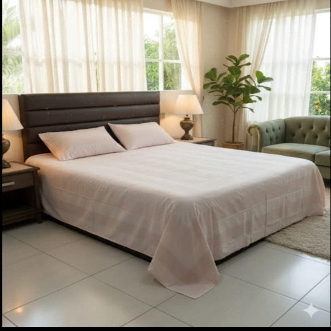 Solid Bedsheet Set with Pillow Covers | Smooth, Breathable & Hotel-Style Comfort