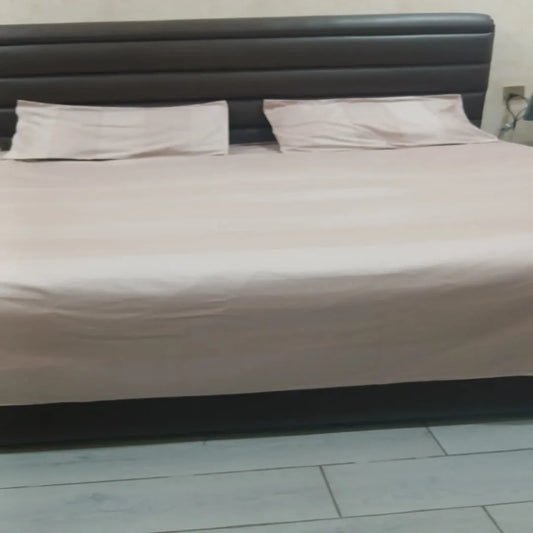 Solid Blush Pink Cotton Sateen Bedsheet Set – Smooth, Minimal & Premium Comfort