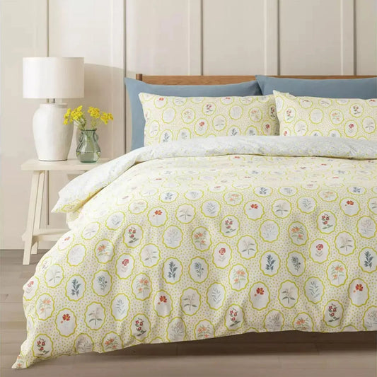 Floral Printed Cotton Bedsheet – Soft, Breathable & Premium Comfort