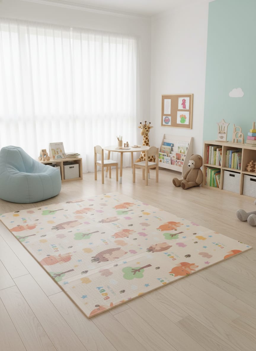 Cute Animal Kids Rugs – Soft Playroom & Nursery Floor Rugs