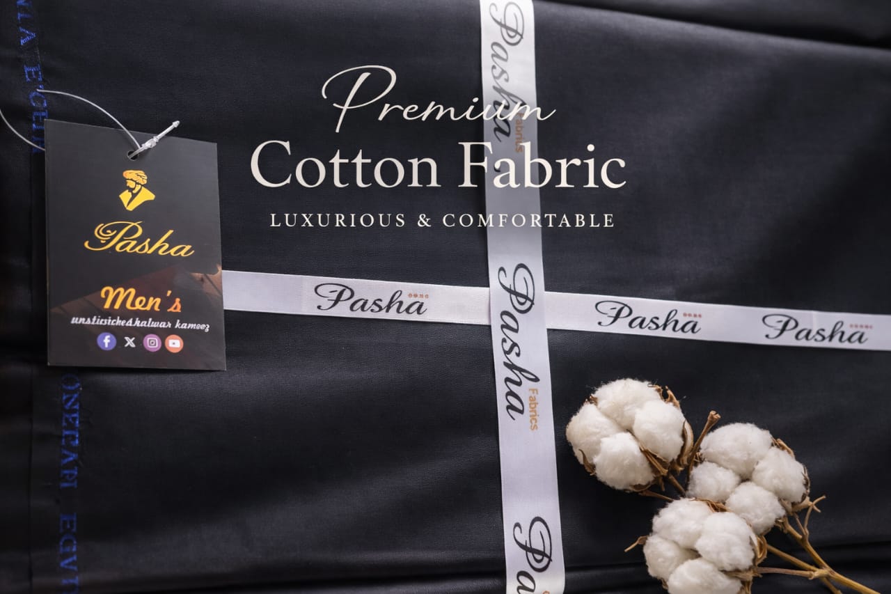 Pasha Premium Unstitched Cotton Suit