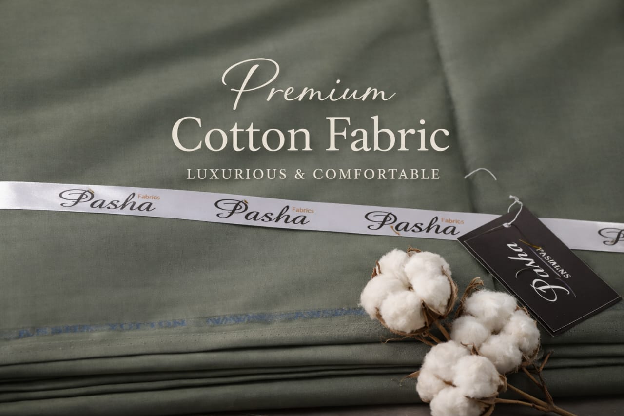 Pasha Premium Unstitched Cotton Suit