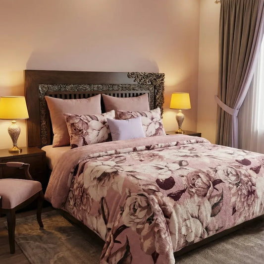 Blush Pink Cotton Sateen Bedsheet Set – Soft, Elegant & Premium Comfort