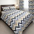 Chevron Print Cotton Bedsheet Set – Soft, Elegant & Premium Comfort