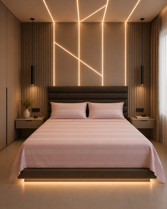 Solid Bedsheet Set with Pillow Covers | Smooth, Breathable & Hotel-Style Comfort